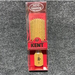 Kent OG4 VTG Mens Grooming Real Bristle Beechwood Hair Brush Made in England